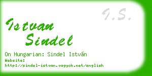 istvan sindel business card
