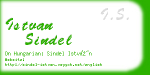 istvan sindel business card